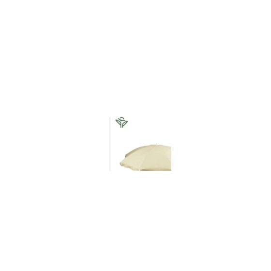 Ombrellone cotone ecrù Ø200 cm / 8 teli