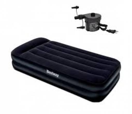 LETTO 191x97x46H BESTWAY CON POMPA MATERASSO MATERASSINO GONFIABILE CAMPEGGIO