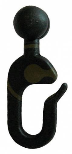 120 PZ Di GANCIO SCORREVOLE NYLON TESTA SFERICA MM.12