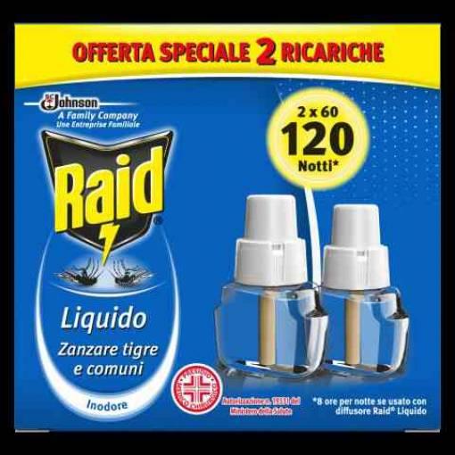 12 PZ Di RAID RICARICA LIQUIDA PROMO 2X60 NOTTI