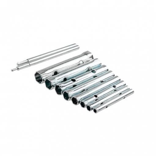 Serie set kit 8 chiavi a tubo acciaio da 6 a 22 mm