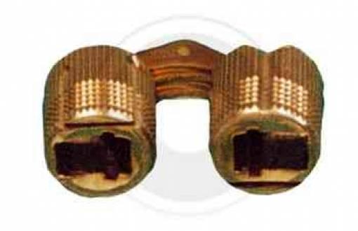 24,0 PZ Di CERNIERA CILINDRICA INVISIBILE OTTONE D 12 MM**