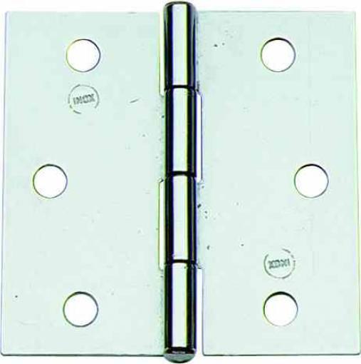 12,0 PZ Di CERNIERA PERNO FISSO  121 IN INOX  2 50X50 MM