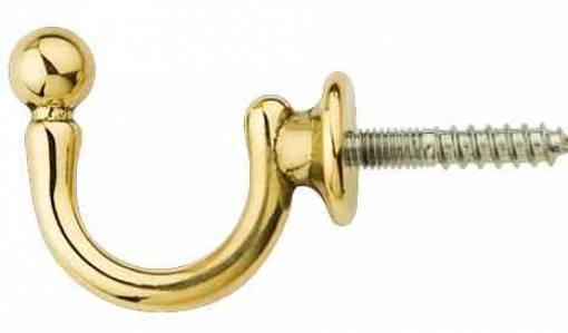 50,0 PZ Di FERMATENDA GANCIO SFERA ORO LUCIDO 38X33 MM*