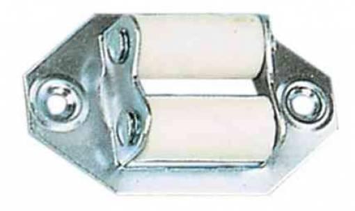 50,0 PZ Di GUIDACINGHIA FERRO ORIZZONTALE C/RULLINI PLASTICA*