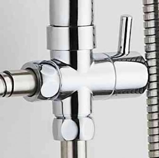 1,0 PZ Di DEVIATORE COLONNA DOCCIA LX-4001 CROMO GROENL
