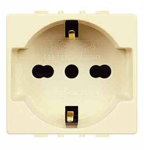 10,0 PZ Di TONDOART.ECL2550 PRESA BIV/SCHUKO