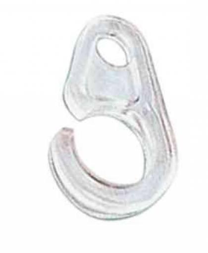 500,0 PZ Di GANCIO PER BASTONE TENDA D 10 MM PLASTICA TRASP