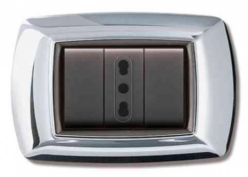 10,0 PZ Di PLACCA LIFE MOD. LIVING PLAST. CROMO  3P