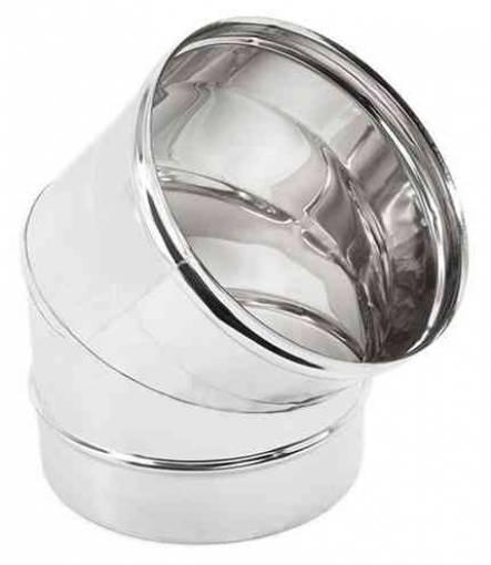 2,0 PZ Di GOMITO INOX AISI 304 45 D 13 CM