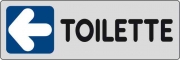 10,0 PZ Di ETICHETTA ADESIVA 150X50 TOILETTE (SX)