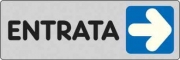 10,0 PZ Di ETICHETTA ADESIVA 150X50 ENTRATA (DX)