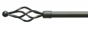 4,0 PZ Di BASTONE ACCIAIO A STRAPPO D 19 NERO 120-220 PIGNA