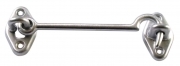 6,0 BL Di BL GANCIO FERMAFINESTRA OTTONE CROMO SAT  60 MM