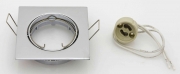 10,0 PZ Di FARETTI QUADR. INC.ORIEN.X LED GU10 CROMO