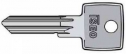 1,0 PZ Di ISEO 020609 CHIAVE GREZZA PER LUCCHETTO P240