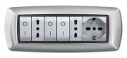 1,0 PZ Di PLACCA LIFE MOD. LIVING PLAS.ALLUMINIO CH. 7P