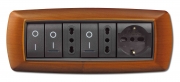 1,0 PZ Di PLACCA LIFE MOD. LIVING PLAST. LEGNO CH. 7P