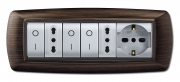 1,0 PZ Di PLACCA LIFE MOD. LIVING PLAST. WENGE 7P