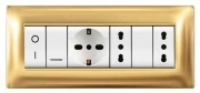 1,0 PZ Di PLACCA LIFE Q MOD.LIVING PLAS.ORO          7P