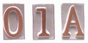 6,0 BL Di BL LETTERA A IN TERRACOTTA 5X9 CM