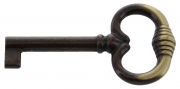 25,0 PZ Di CHIAVE PER MOBILI 33708 35X62 MM BRONZO SFUMATO