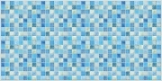 15 PZ Di *PANNELLO DECORAT. CM 50X100 DIS.MOSAICO AZZ