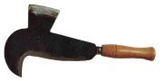 1,0 PZ Di RONCOLA CON PENNATO MANICO LEGNO 38 CM
