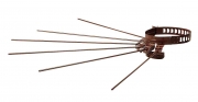 10,0 PZ Di STENDIBIANCHERIA A RAGGIERA D 8/14 CM MARRONE