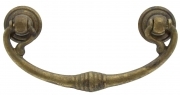 6,0 BL Di BL MANIGLIA 03027  82X40 MM OTTONE ANTICATO