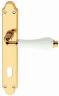 1,0 CP Di MANIGLIA OTTONE DALIA Q 8/90 CERAMICA LUCIDO BIA