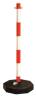 10,0 PZ Di COLONNA SEGNALETICA BIANCO ROSSA H 90 CM