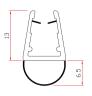 10,0 PZ Di GUARNIZIONE PER BOX DOCCIA 2 M MOD.401
