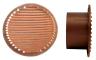 1,0 PZ Di GRIGLIA AERAZIONE RAME D  80 MM BOCCA PLASTICA