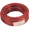100,0 MT Di CAVO ELETTRICO HI-FI ROSSO-NERO 2X1