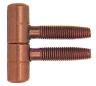 6,0 BL Di BL CERNIERA ANUBA ACCIAIO BRONZATO D 13 MM 2 PZ