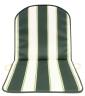 8,0 PZ Di CUSCINO SCHIENALE BASSO DOUBLE RIGATO VERDE
