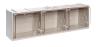 1,0 PZ Di MADIA 3 CASSETTI CRISTAL BOX 600X155XH175 MM