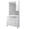 1,0 PZ Di MOBILE BAGNO EVA 105 COMPLETO BIANCO