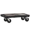 1,0 PZ Di PEDANA C/RUOTE PORTATA 300 KG 48X29X12,5 CM NERO