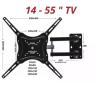 Supporto staffa braccio a parete muro porta TV LCD LED monitor doppio snodo