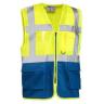 1,0 PZ Di GILET ALTA VISIBILIT GIALLO/BLU LASER TG. 3XL