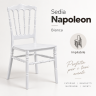 Sedia Napoleon bianca impilabile per eventi per catering banqueting matrimoni ed eventi
