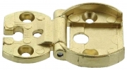 10,0 PZ Di CERNIERA PER MOBILI A0070 OTTONATO 35X25 MM*